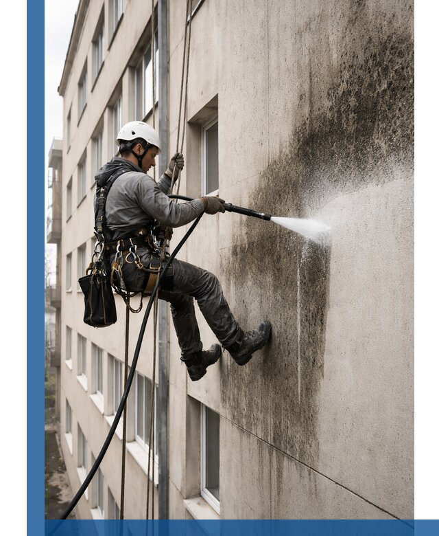 Профессиональная очистка фасадов от плесени в Барабинске