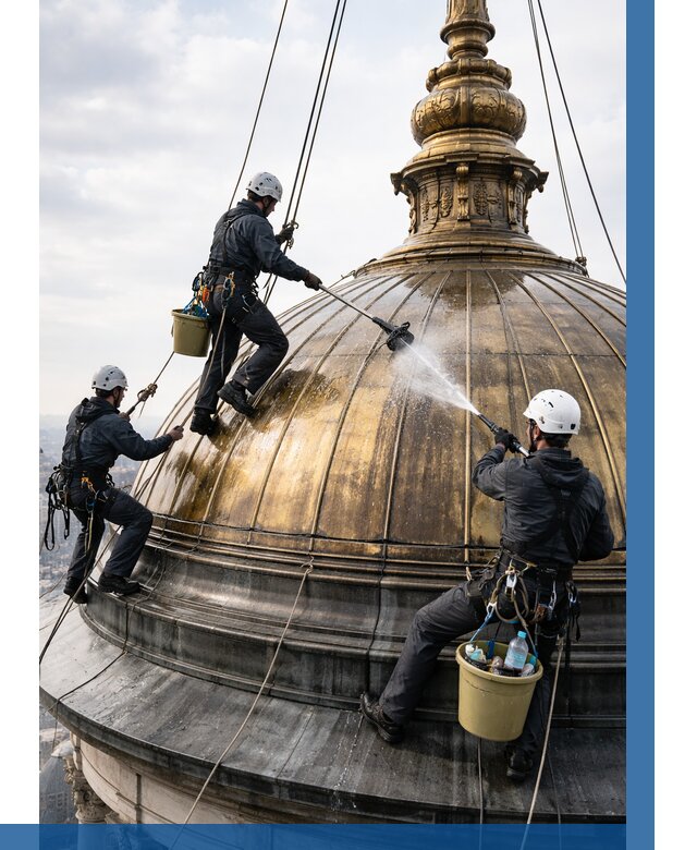 Мойка куполов и шпилей в Барабинске от 8126 р. - заказать | ВЫСОТНИК-Ббн