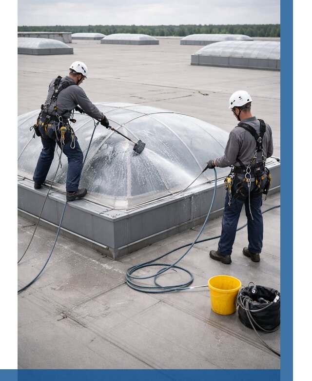 Мойка зенитных фонарей в Барабинске, заказать от 4571 р. | ВЫСОТНИК-Ббн