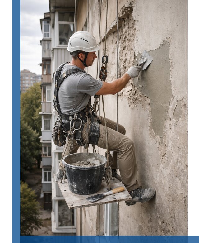 Восстановление фасадной штукатурки в Барабинске с гарантией качества