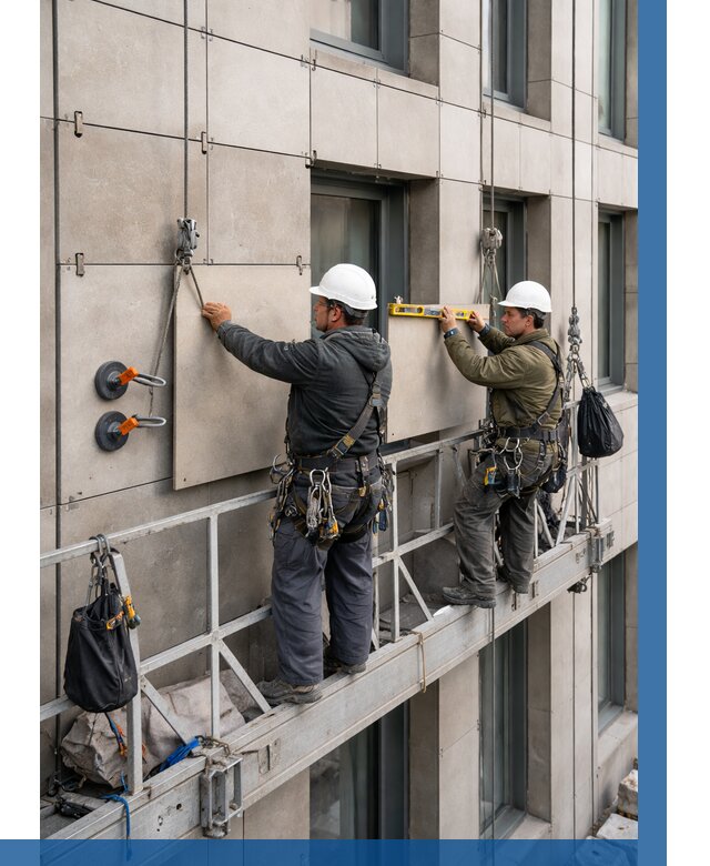 Монтаж керамогранита на фасад в Барабинске от 2539 р. | ВЫСОТНИК-Ббн