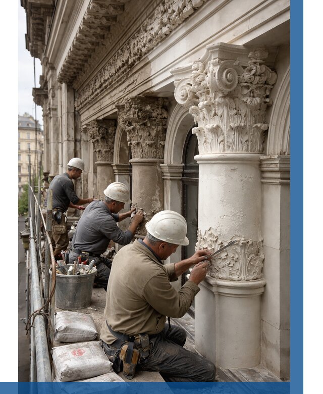 Реставрация фасадной лепнины в Барабинске от 2539 р. | ВЫСОТНИК-Ббн