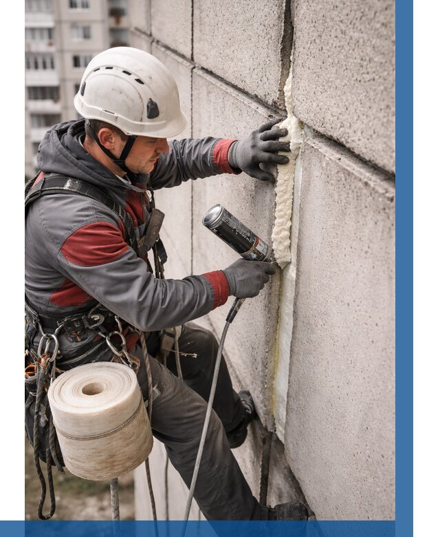 Утепление межпанельных швов в Барабинске от 711 р. | ВЫСОТНИК-Ббн