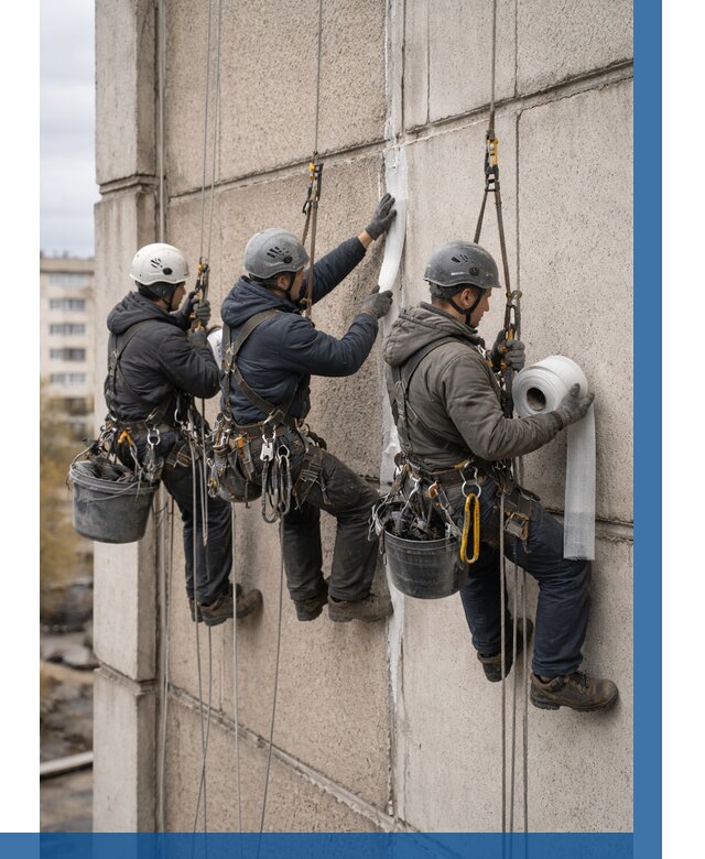 Ремонт межпанельных швов в Барабинске от 762 р. | ВЫСОТНИК-Ббн