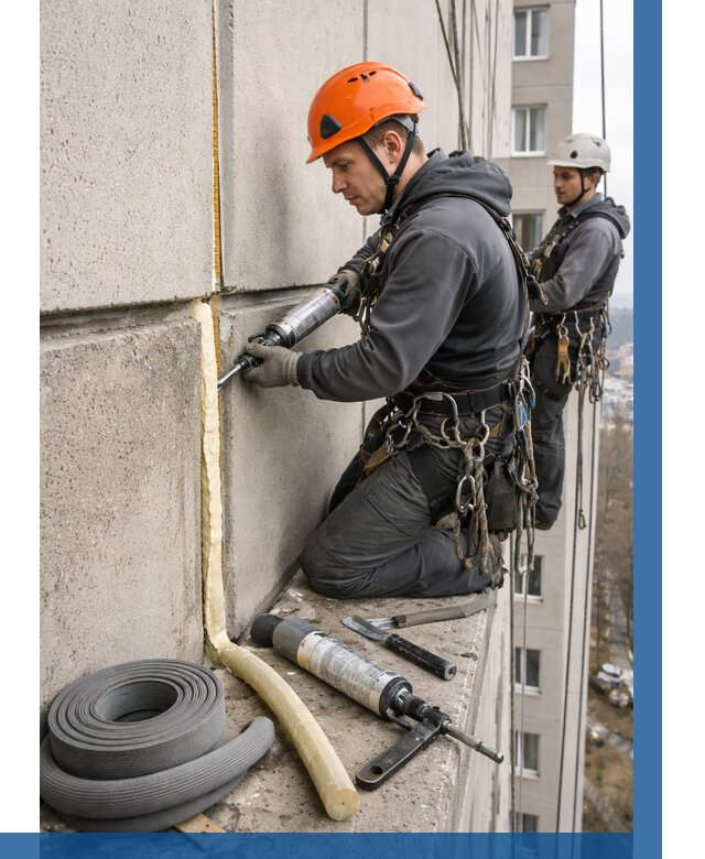 Теплый шов межпанельные швы в Барабинске от 711 р. | ВЫСОТНИК-Ббн