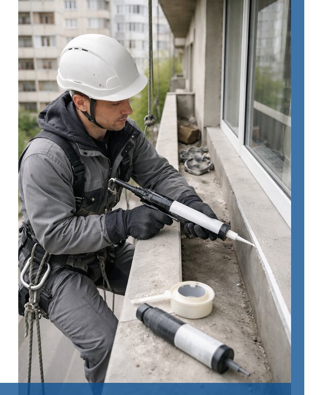 Герметизация швов лоджии в Барабинске от 4571 р. | ВЫСОТНИК-Ббн