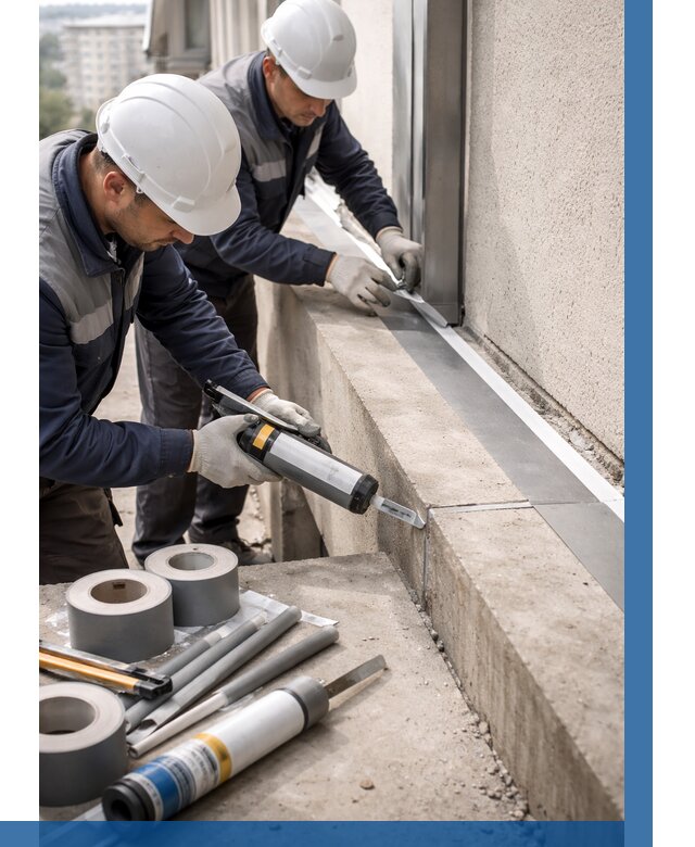 Герметизация примыкания балкона в Барабинске от 4571 р. | ВЫСОТНИК-Ббн