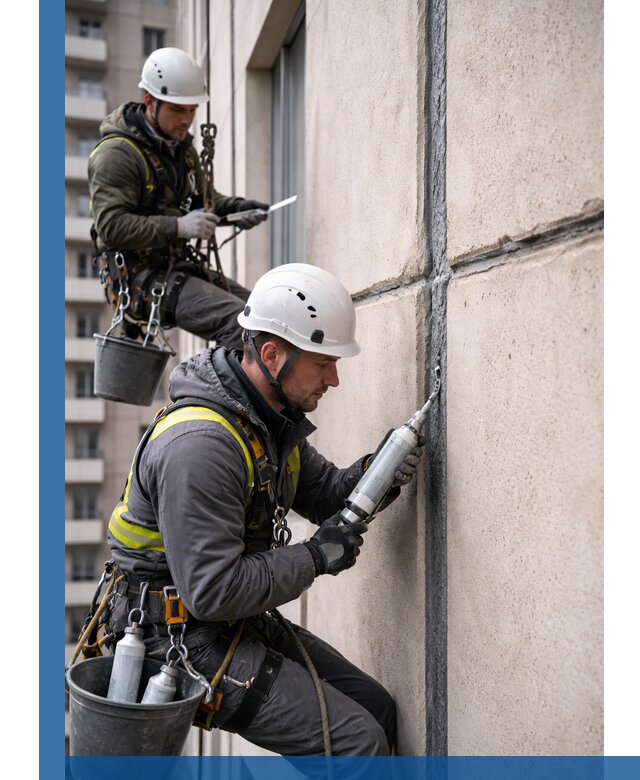 Герметизация деформационных швов фасада в Барабинске качественно