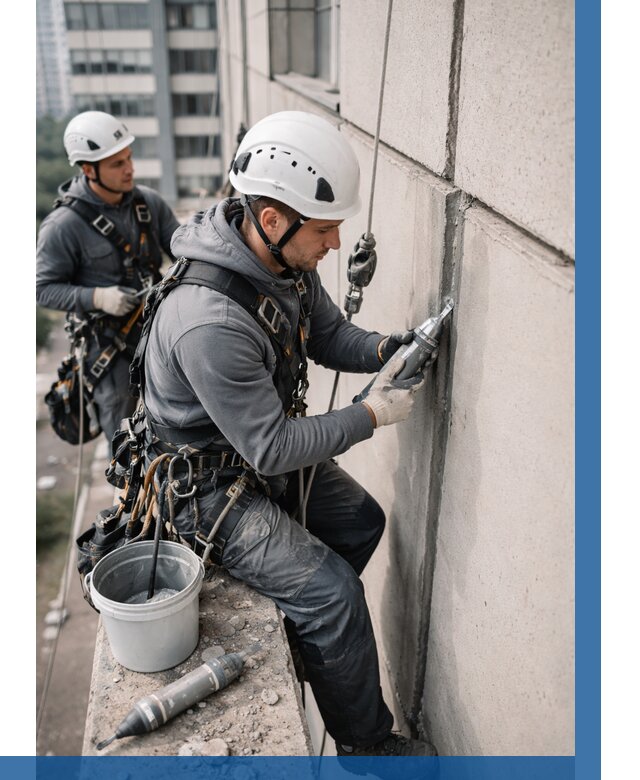 Ремонт деформационных швов здания в Барабинске от 1016 р. | ВЫСОТНИК-Ббн