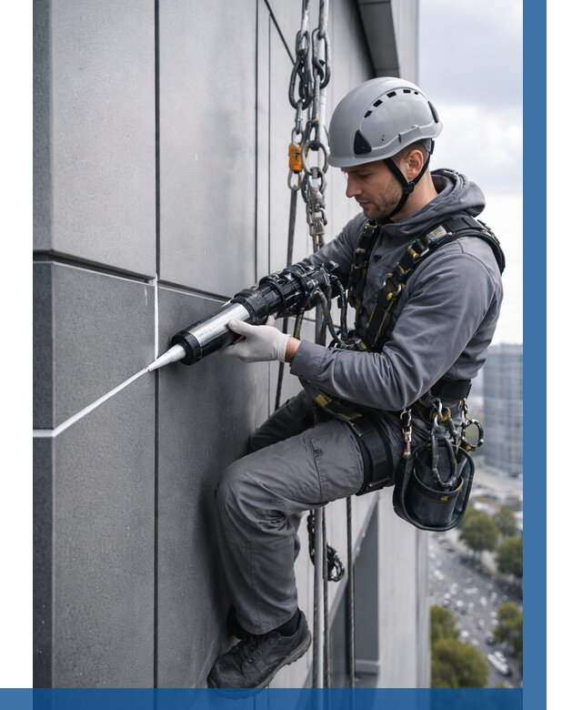 Герметизация стыков фасадных панелей в Барабинске от 6602 р.| ВЫСОТНИК-Ббн