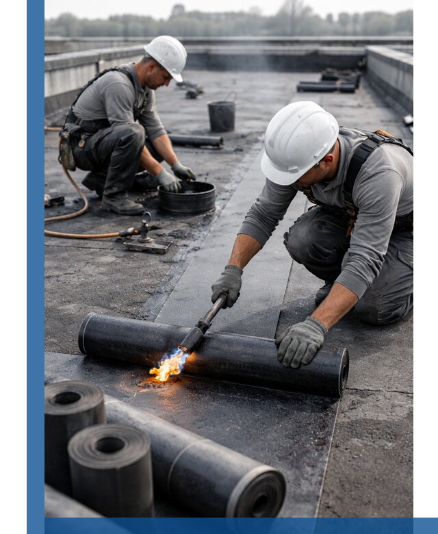 Ремонт рулонной кровли в Барабинске герметизация и восстановление