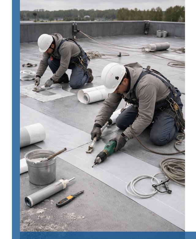 Ремонт мембранной кровли в Барабинске качественно и с гарантией