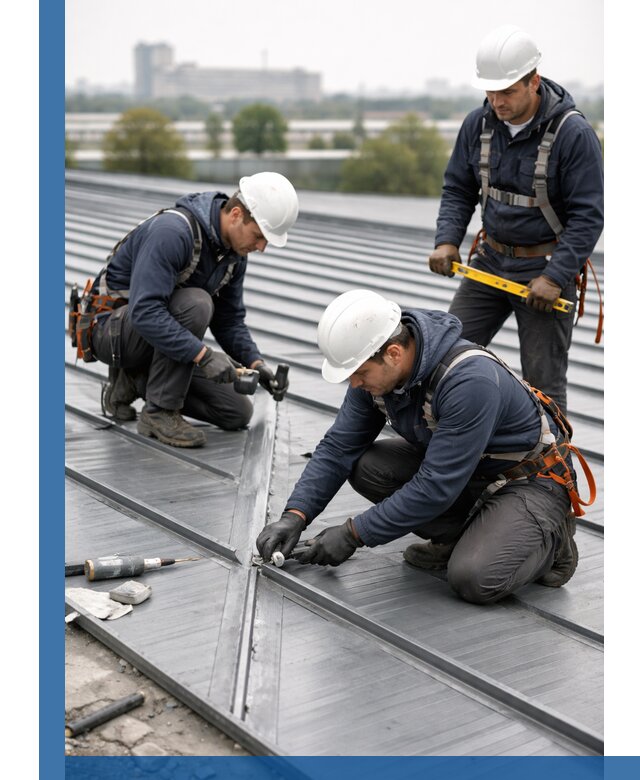 Ремонт фальцевой кровли в Барабинске срочно и качественно