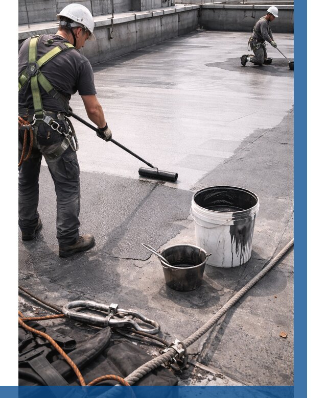 Гидроизоляция кровли жидкой резиной в Барабинске от 508 р. | ВЫСОТНИК-Ббн