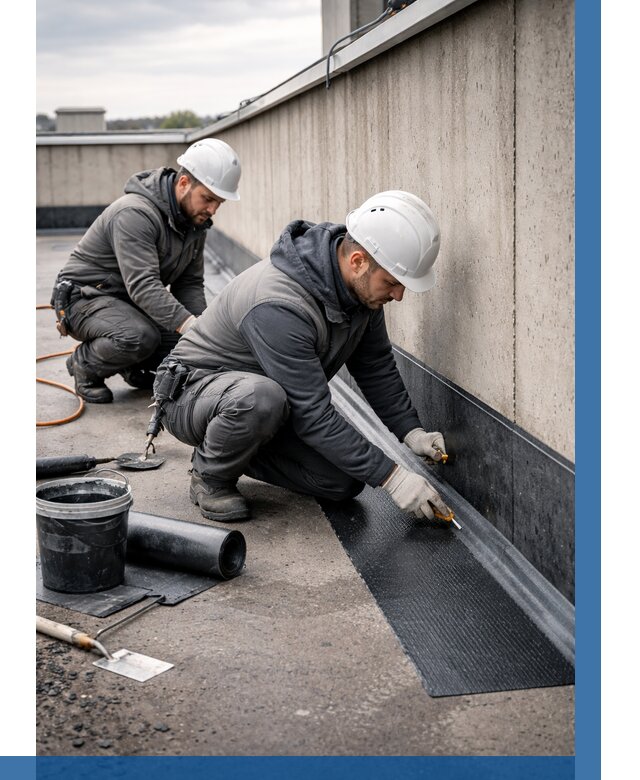 Гидроизоляция примыканий на кровле в Барабинске от 914 р. | ВЫСОТНИК-Ббн