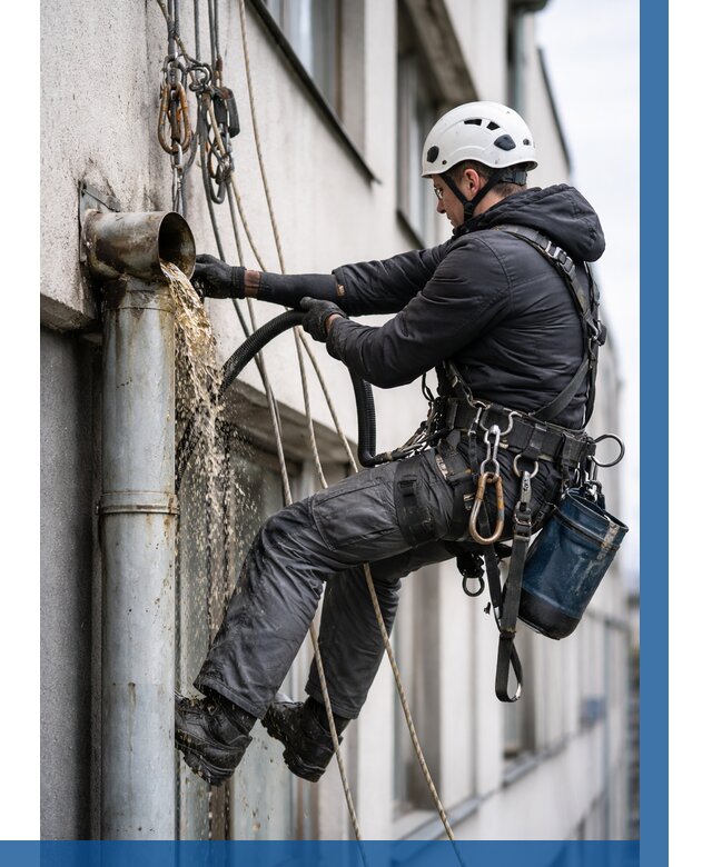 Прочистка водосточных труб в Барабинске от 3555 р. | ВЫСОТНИК-Ббн