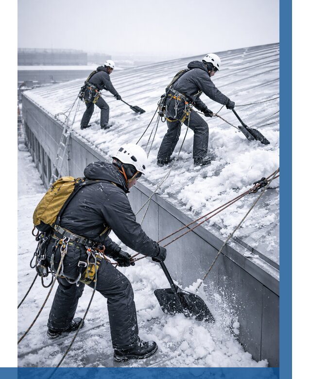 Очистка навесов от снега в Барабинске от 4571 р. | ВЫСОТНИК-Ббн