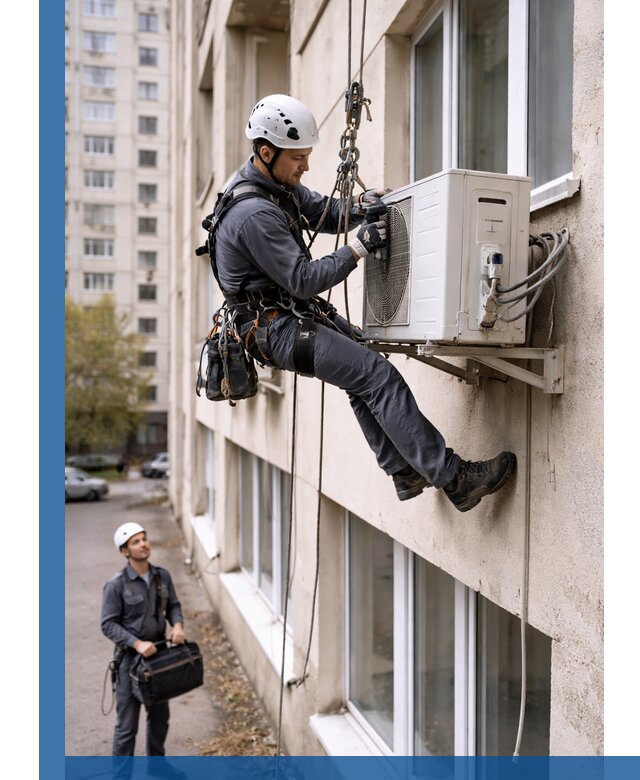 Демонтаж внешнего блока кондиционера в Барабинске профессионально