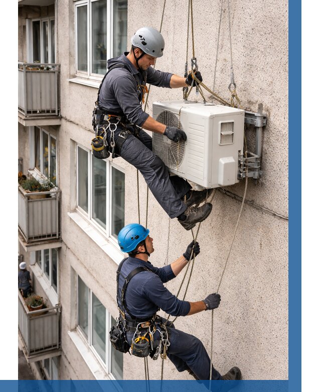 Перенос внешнего блока кондиционера в Барабинске от 9141 р.| ВЫСОТНИК-Ббн