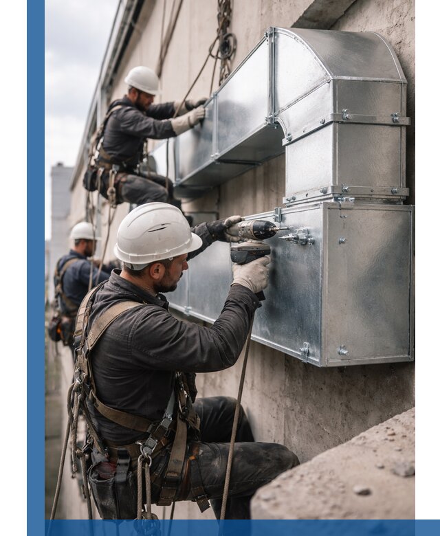 Профессиональный монтаж вентиляционных коробов в Барабинске под ключ