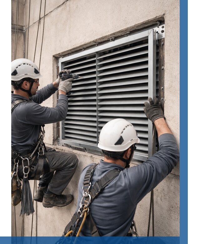 Монтаж вентиляционных решеток в Барабинске от 4571 р. | ВЫСОТНИК-Ббн