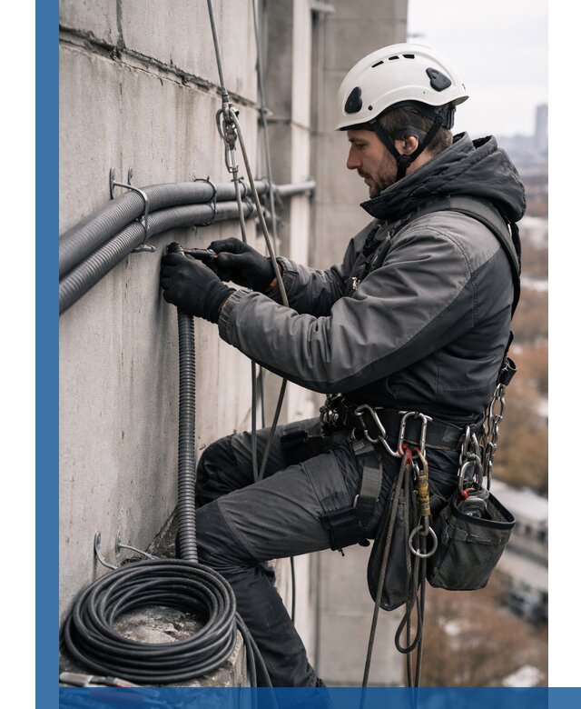 Профессиональный монтаж гофры для кабеля в Барабинске с гарантией