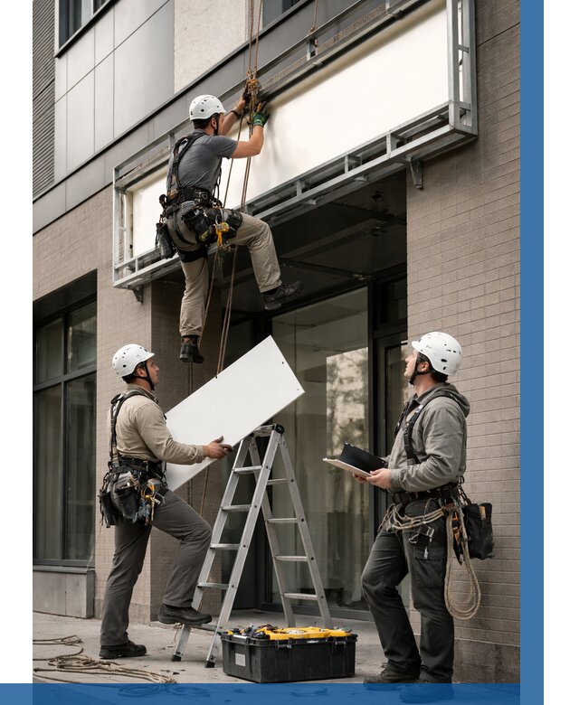 Монтаж светового короба в Барабинске от 6602 р. | ВЫСОТНИК-Ббн