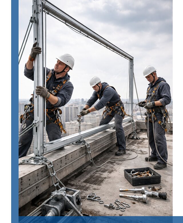 Монтаж крышных рекламных конструкций под ключ в Барабинске