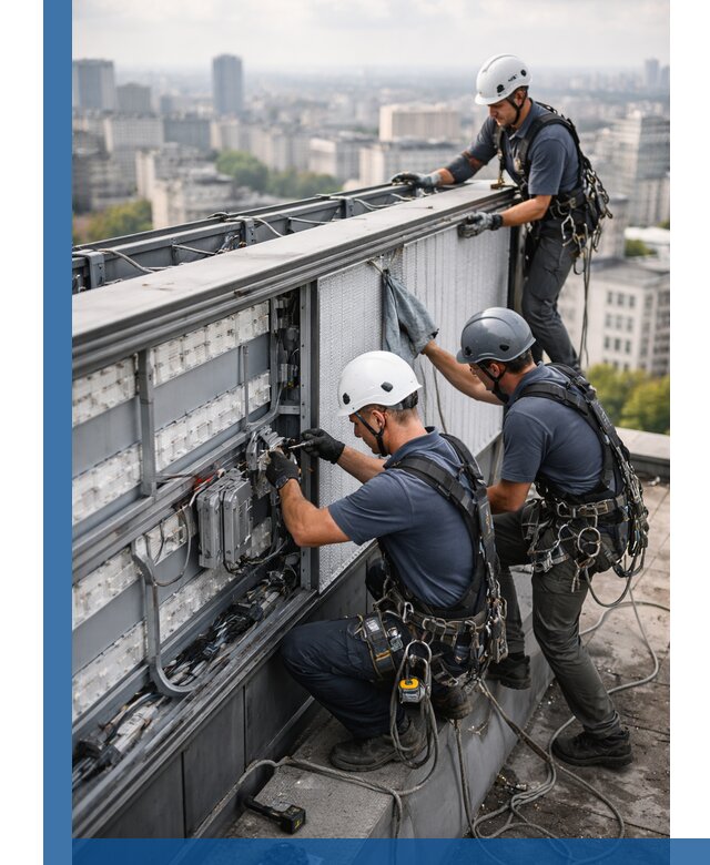 Профессиональное обслуживание крышной рекламы в Барабинске под ключ