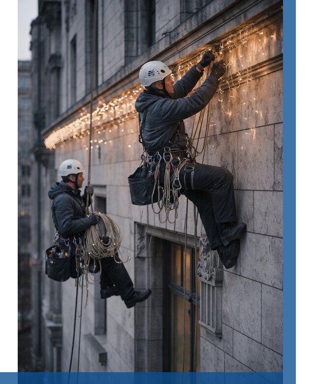 Монтаж новогодней иллюминации в Барабинске от 8633 р. | ВЫСОТНИК-Ббн