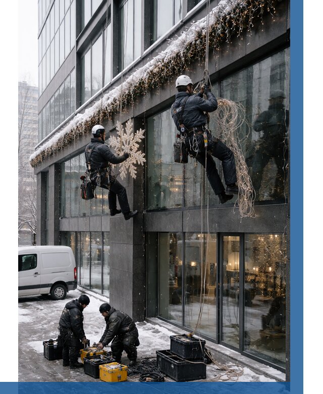 Демонтаж новогоднего оформления в Барабинске от 5586 р. | ВЫСОТНИК-Ббн