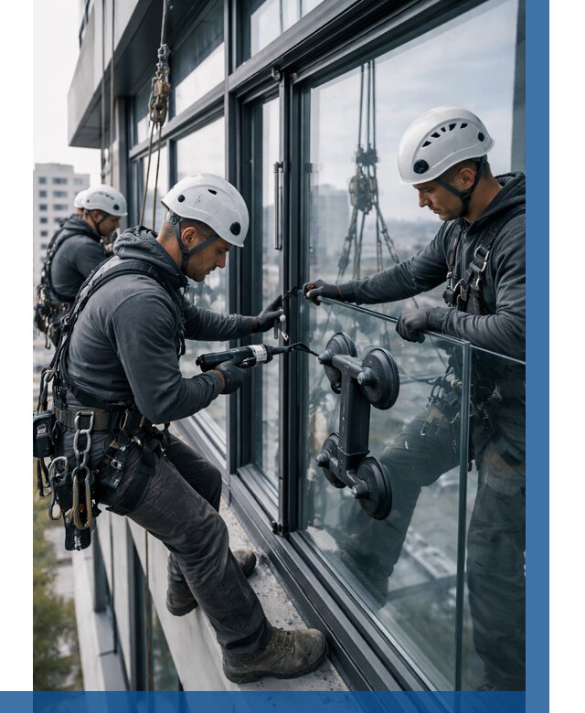 Витражное остекление зданий в Барабинске от 3555 р. | ВЫСОТНИК-Ббн