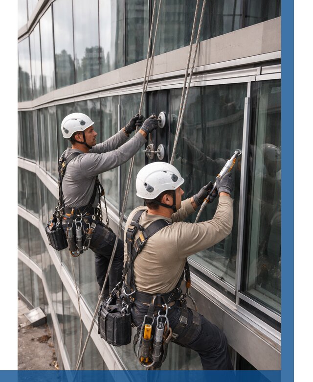 Радиусное остекление фасада в Барабинске от 12188 р. | ВЫСОТНИК-Ббн