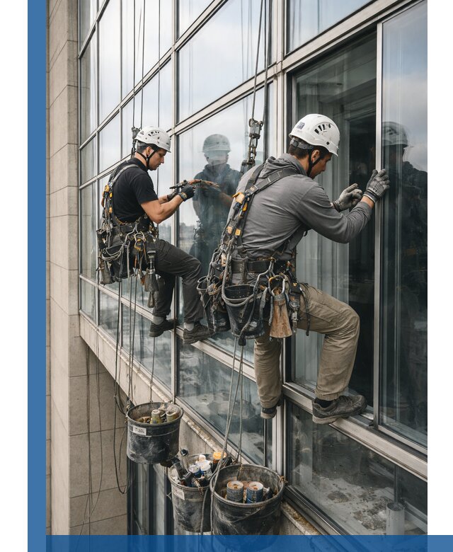 Ремонт витражных конструкций и фасадного остекления в Барабинске