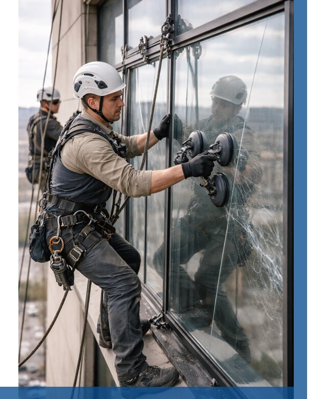 Замена стекла в витраже в Барабинске под ключ от 8633 р. | ВЫСОТНИК-Ббн