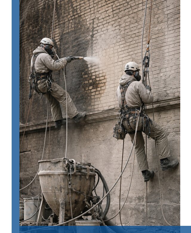 Пескоструйная очистка фасадов в Барабинске профессионально