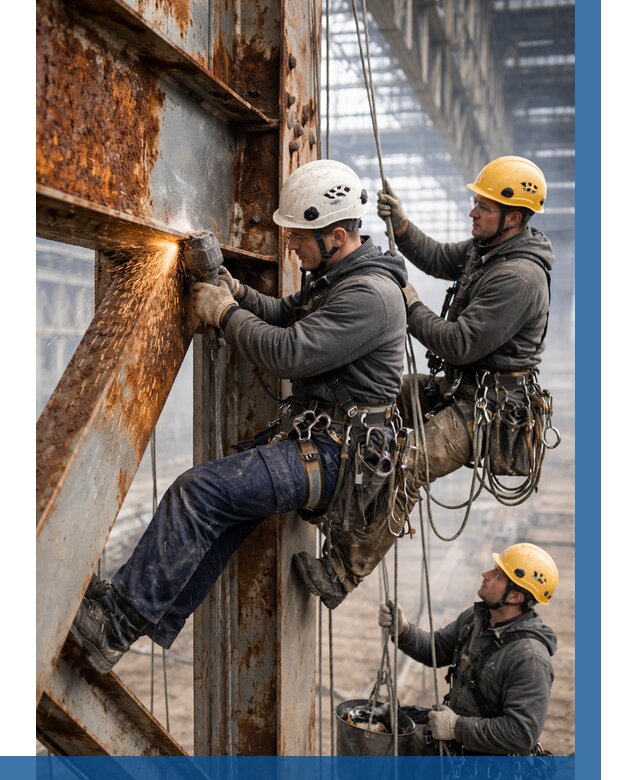 Зачистка металла от ржавчины в Барабинске от 355 р. | ВЫСОТНИК-Ббн