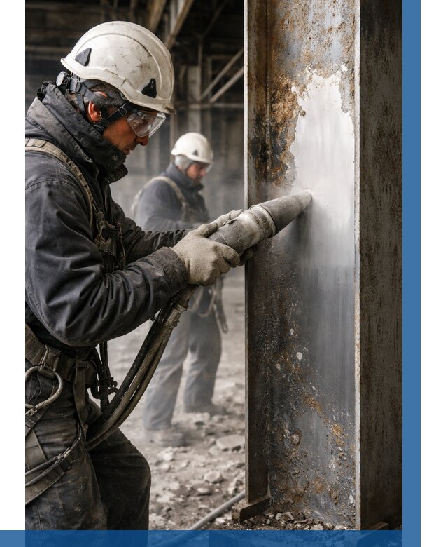 Удаление старой краски с металла в Барабинске от 457 р. | ВЫСОТНИК-Ббн