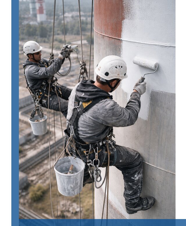 Покраска дымовых труб в Барабинске: антикоррозийная защита и восстановление