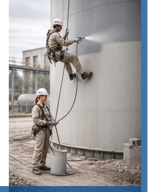 Покраска резервуаров в Барабинске от 1219 р. | ВЫСОТНИК-Ббн — заказать