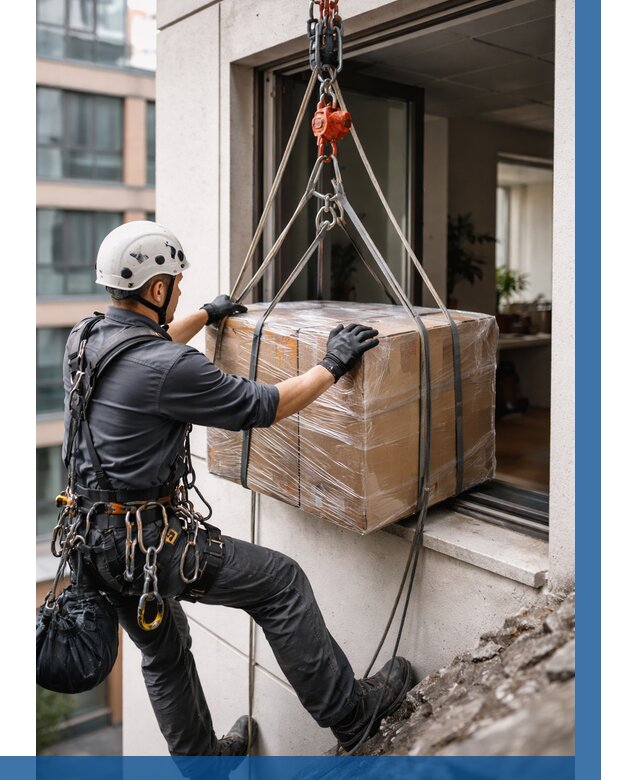 Подъем груза через окно в Барабинске от 4571 р. | ВЫСОТНИК-Ббн