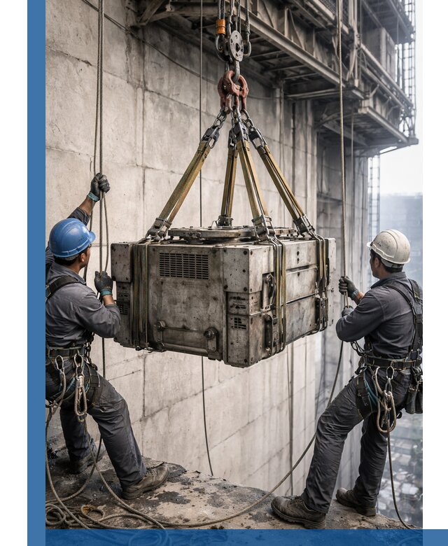 Такелажные работы на высоте, подъем и монтаж грузов в Барабинске