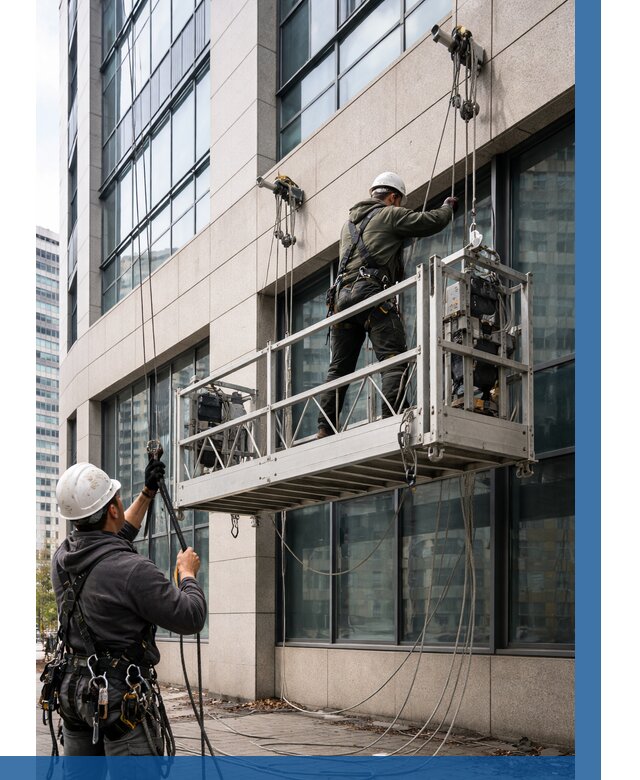 Монтаж и подъем фасадной люльки в Барабинске от 12188 р. | ВЫСОТНИК-Ббн