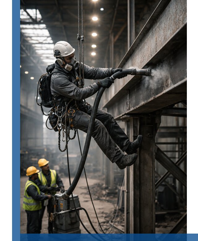 Обеспыливание конструкций в цехах промышленного производства в Барабинске