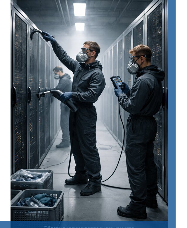 Обеспыливание серверной комнаты в Барабинске от 4571 р. | ВЫСОТНИК-Ббн