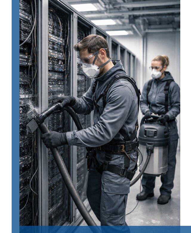 Обеспыливание серверной комнаты в Барабинске, профессиональная очистка