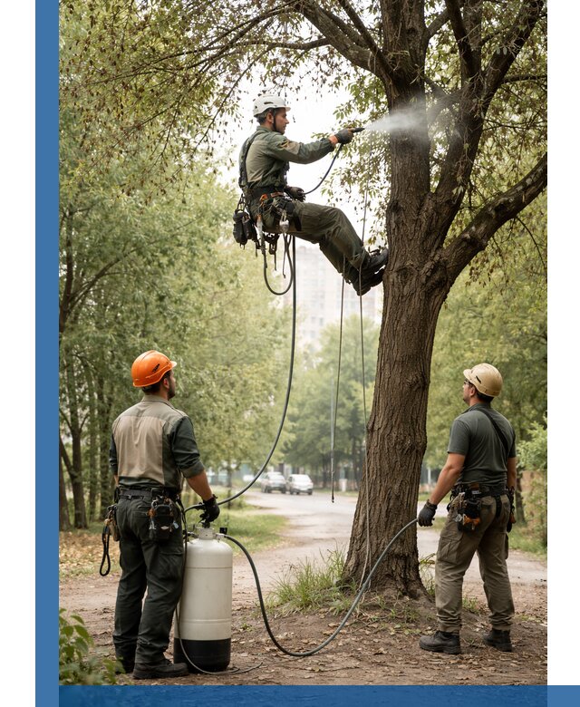 Обработка деревьев от вредителей в Барабинске профессиональная защита